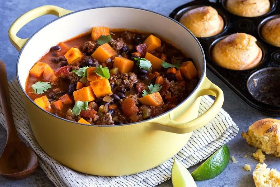 Gluten Free Beef and Butternut Squash Chili