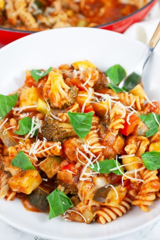 Gluten Free Pasta with Marinara and Veggies