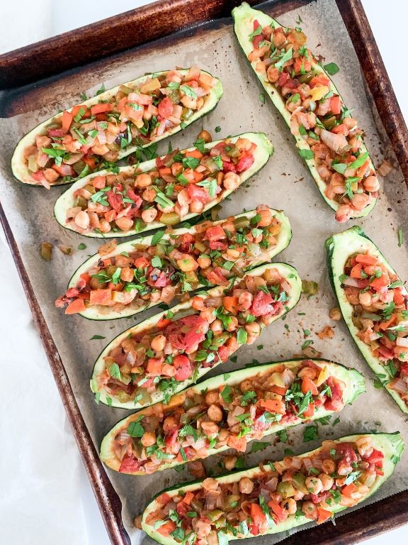 Gluten Free Stuffed Zucchini Boats