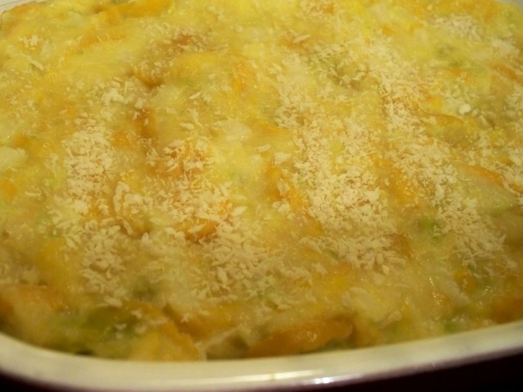 Gluten-Free Black Eyed Pea and Squash Casserole