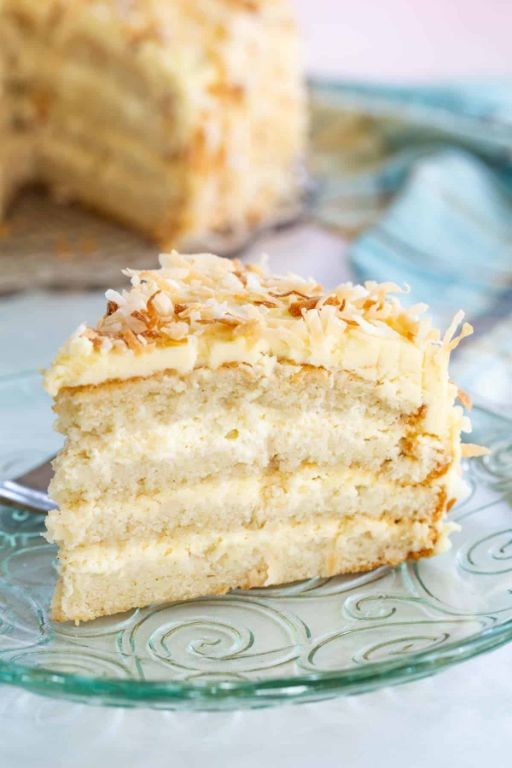 Gluten-Free Skittle Cake with Coconut Frosting