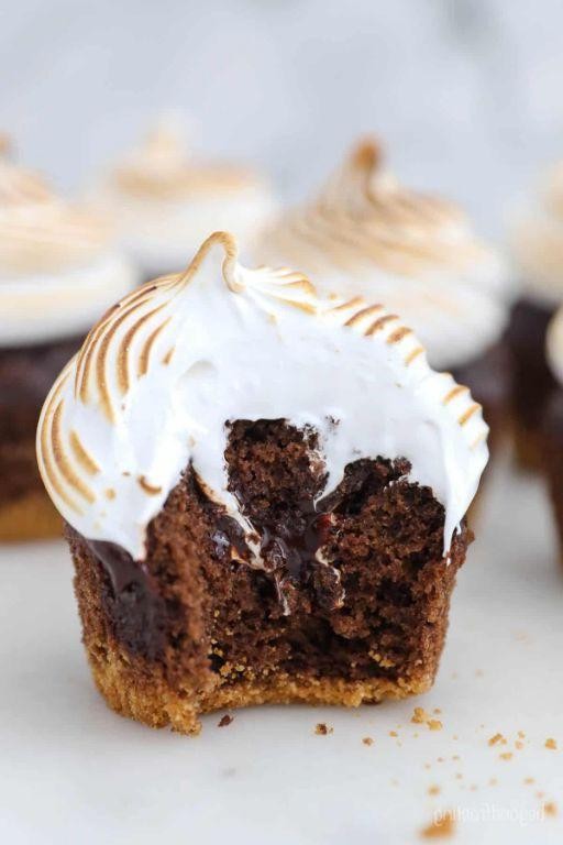 Gluten-Free Smores Cupcakes with Almond Flour