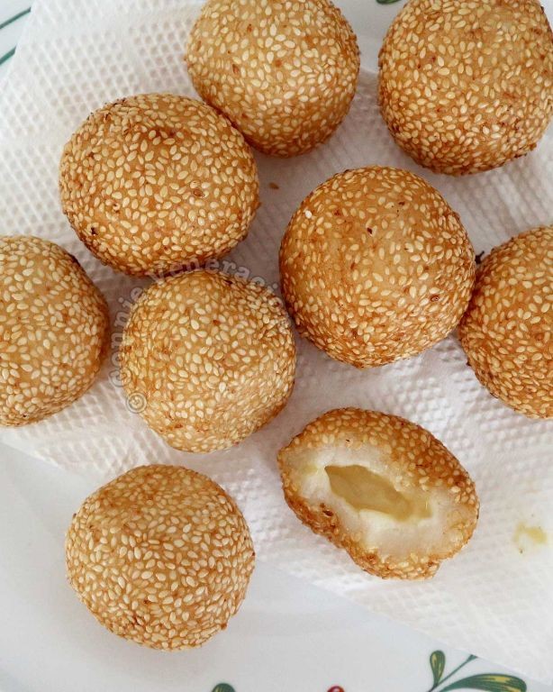 Glutinous Rice Flour Cheese Balls
