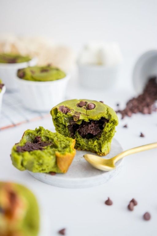 Glutinous Rice Flour Matcha Muffins