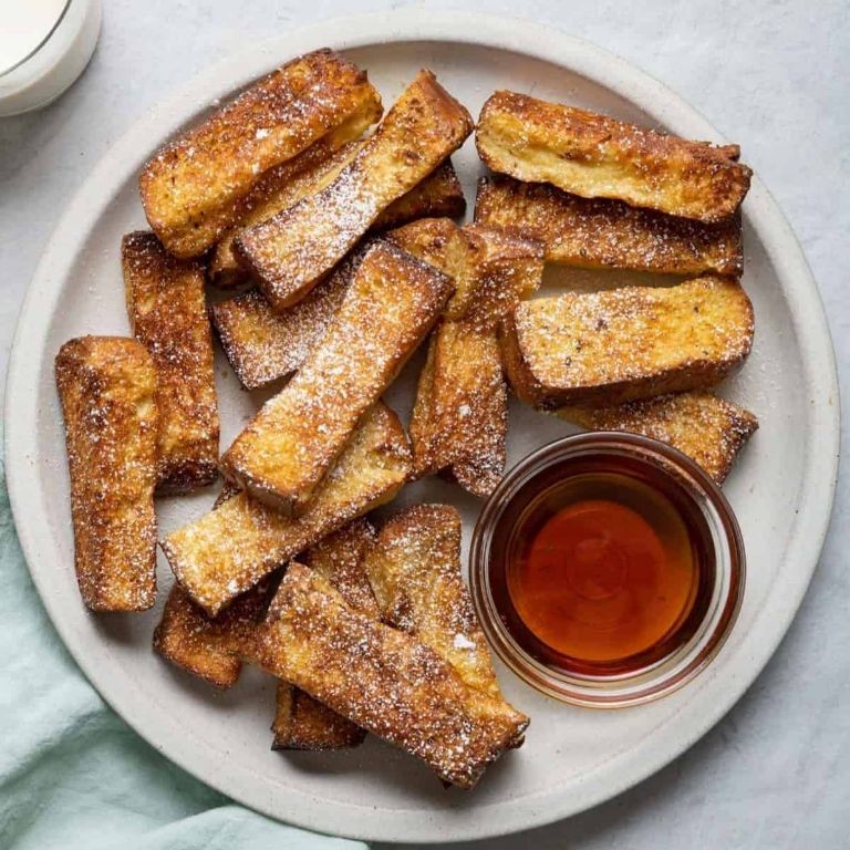 Golden Air Fryer French Toast Sticks