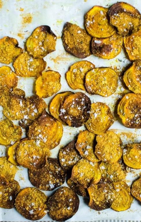 Golden Beet Chips with Sea Salt