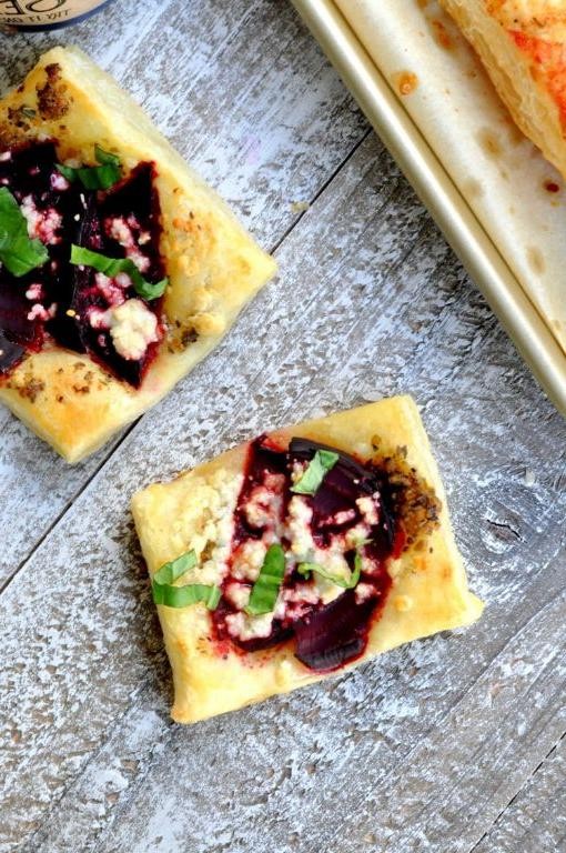 Golden Beet and Blue Cheese Tartlets