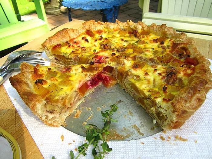 Golden Beet and Feta Tart