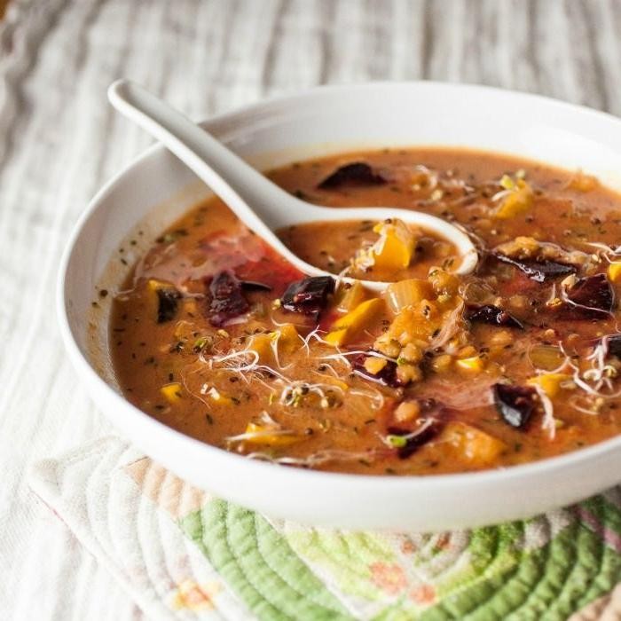 Golden Beet and Lentil Stew
