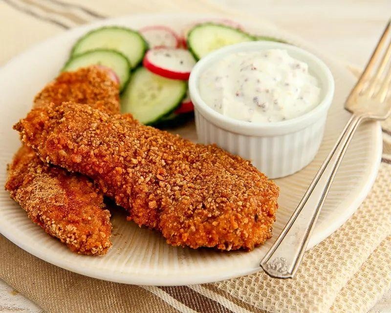 Grape Nuts Crusted Chicken Tenders
