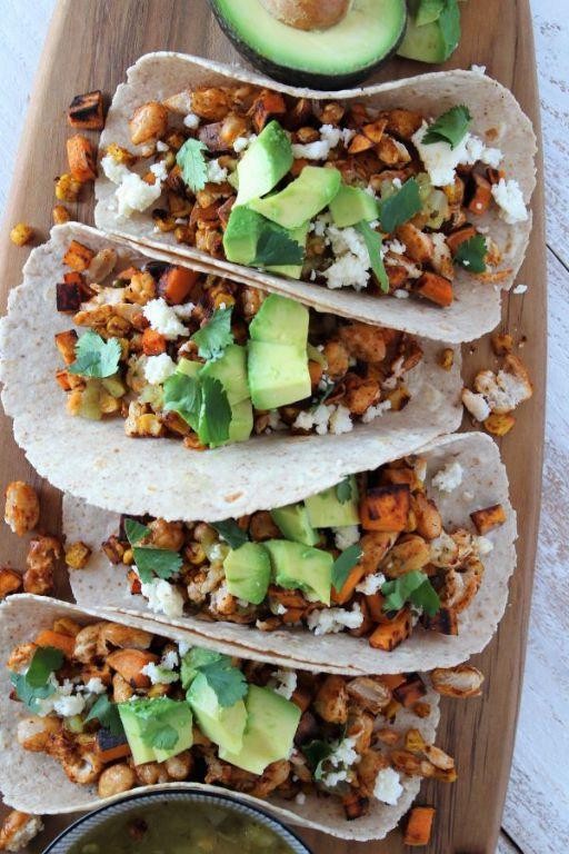 Great Northern Bean and Avocado Tacos
