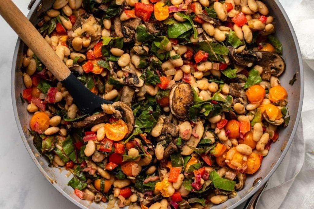 Great Northern Bean and Vegetable Stir-Fry