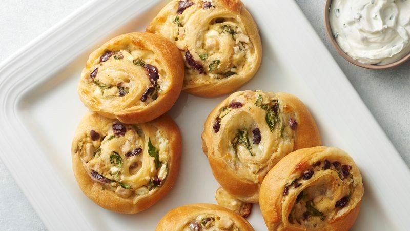 Greek Chicken and Feta Crescent Rolls