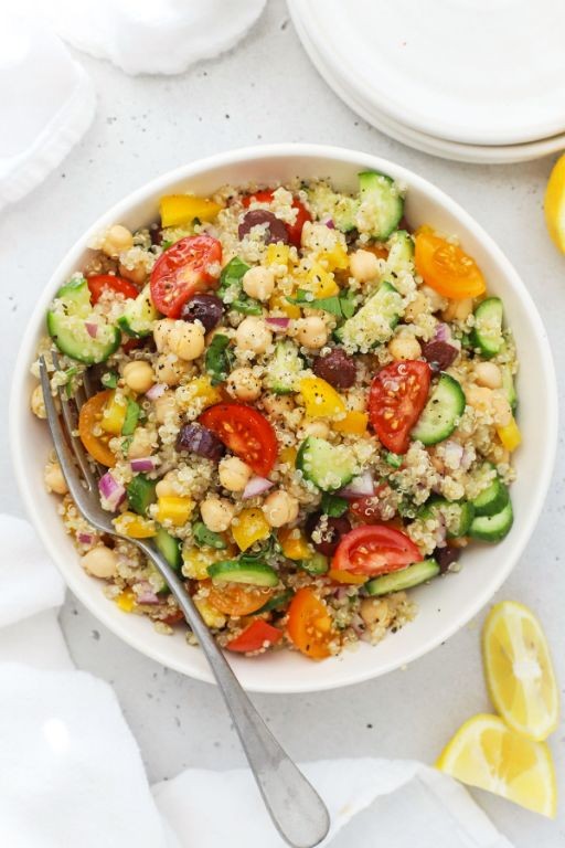 Greek Quinoa Casserole with Lemon and Olives