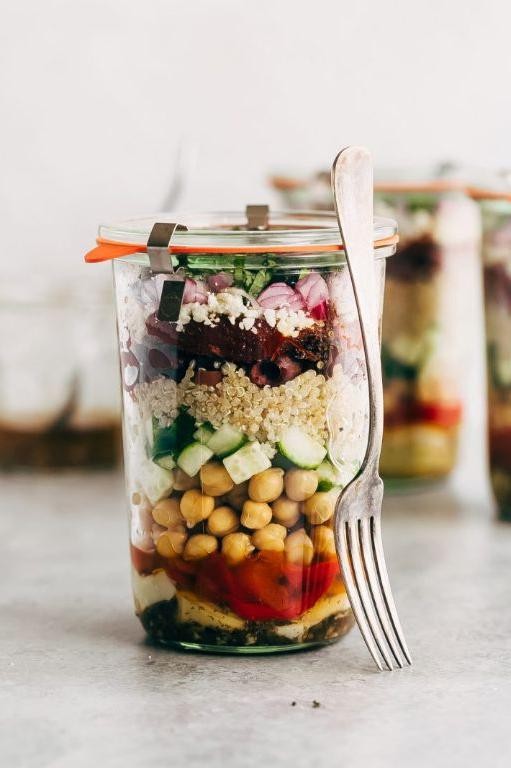Greek Quinoa Salad Jars