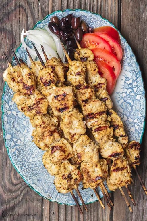 Greek Style Mediterranean Chicken Souvlaki