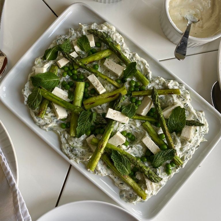 Greek Yogurt Dill Asparagus Salad