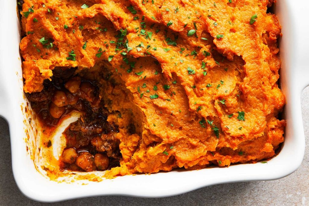 Greek Yogurt and Sweet Potato Shepherd