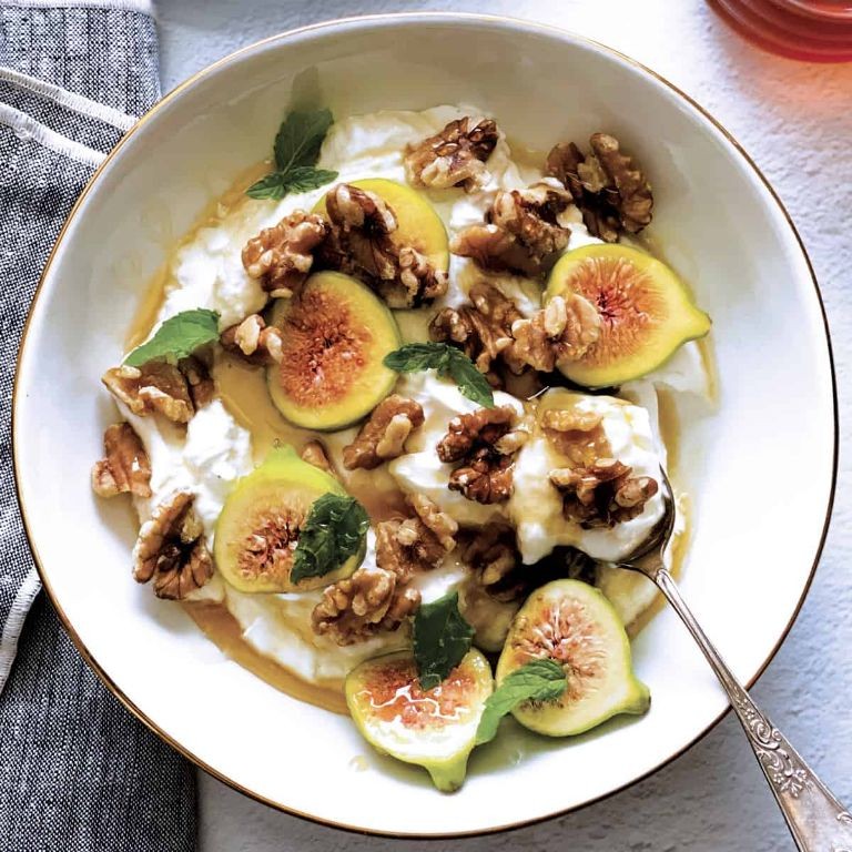 Greek Yogurt with Figs and Honey