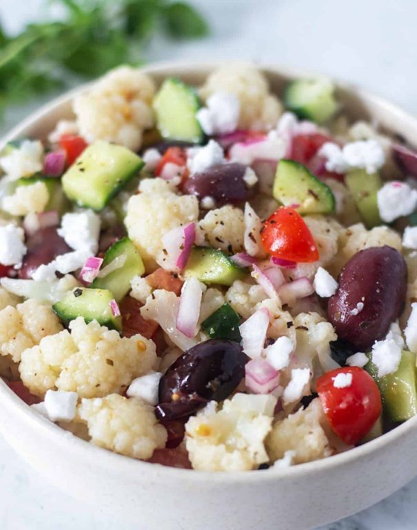 Greek-Inspired Cauliflower Salad