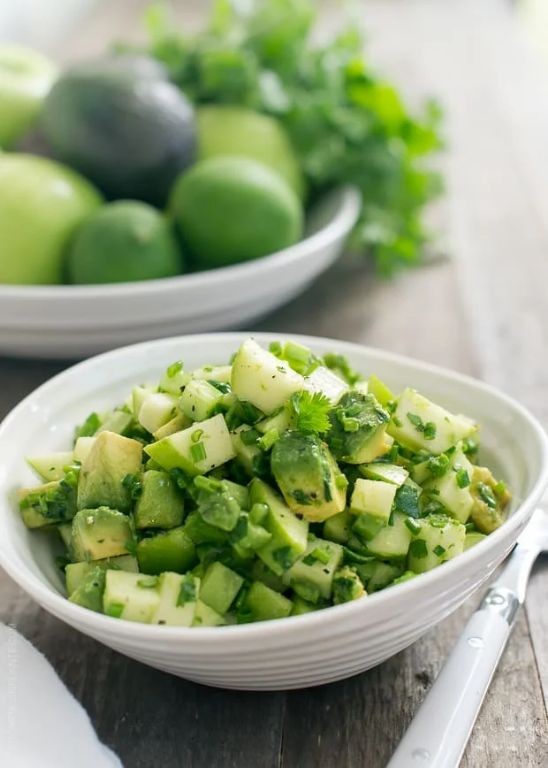 Green Apple Salsa with Cilantro and Lime