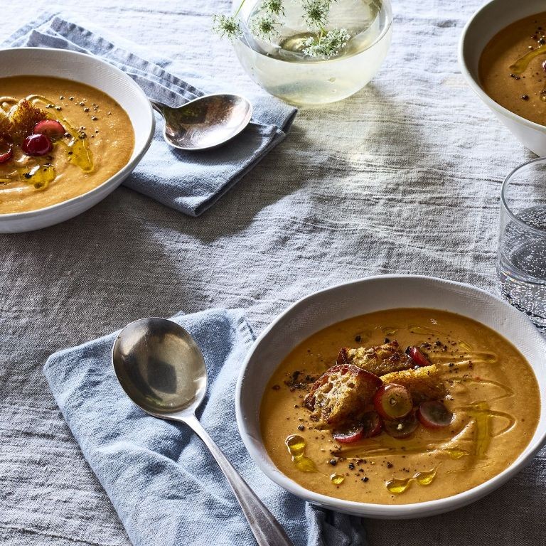 Green Apple and Celery Gazpacho