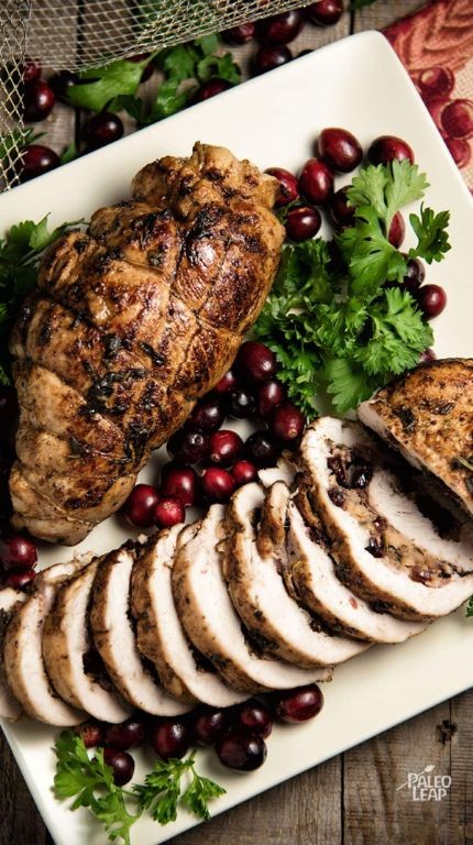Green Apple and Cranberry Stuffed Turkey Breast