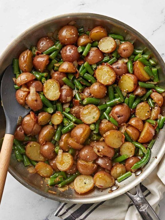 Green Bean and Potato Hash