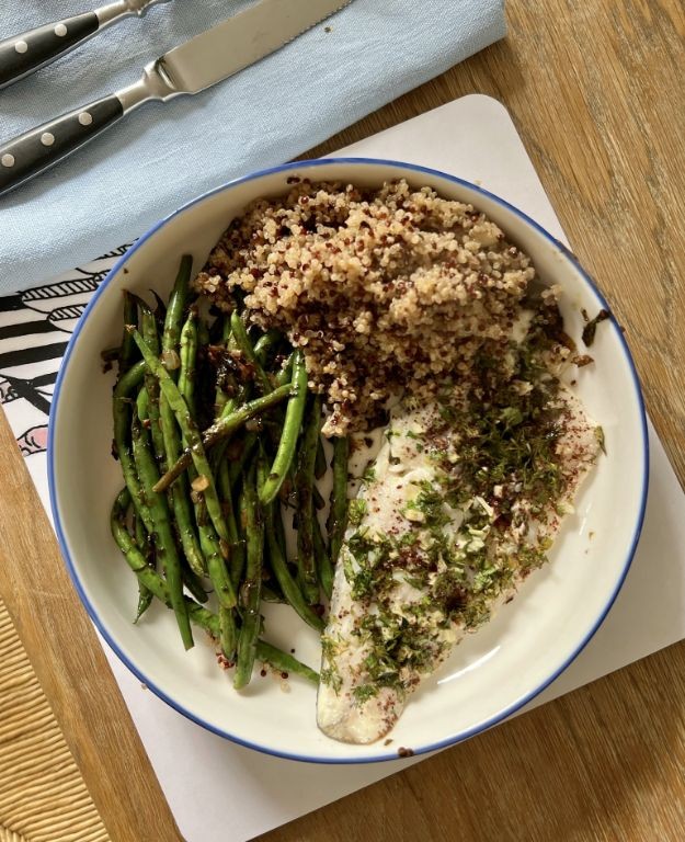 Green Bean and Quinoa Pilaf