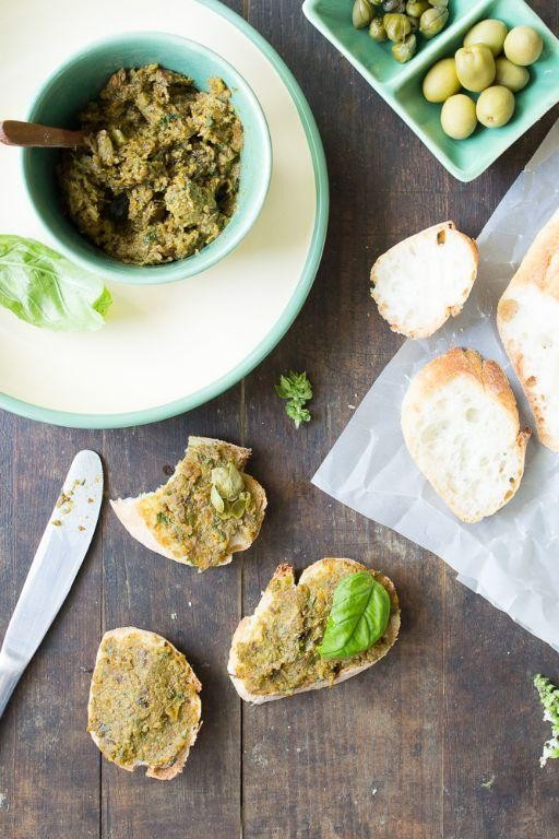 Green Cherry Tomato and Olive Tapenade