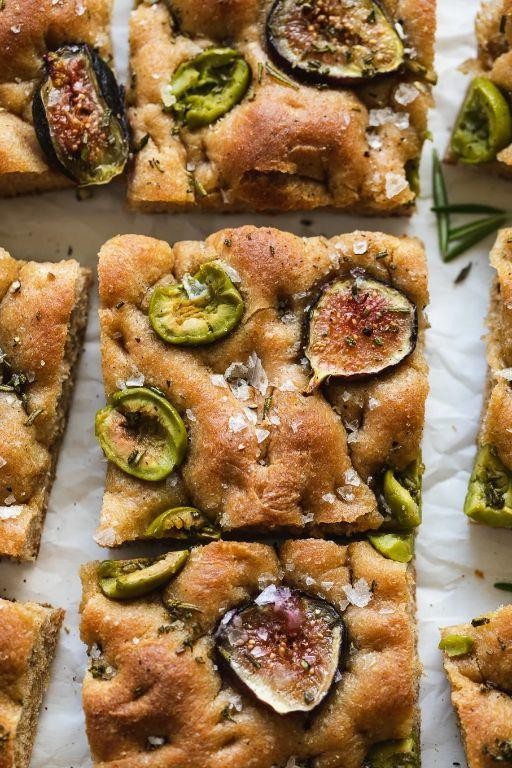 Green Fig and Rosemary Focaccia