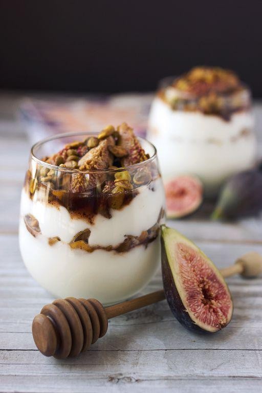 Green Fig and Yogurt Parfait