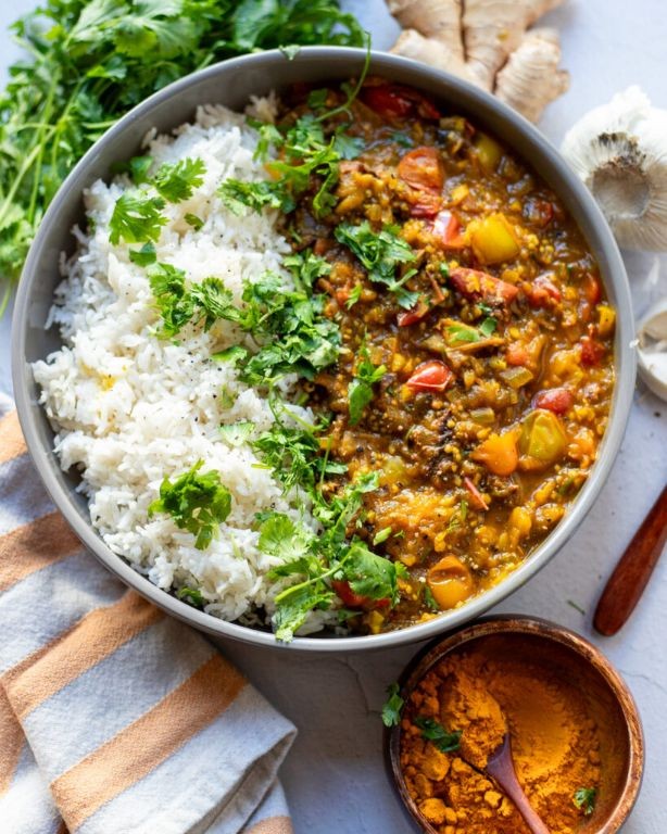Green Tomato Bharta with Roasted Garlic
