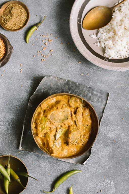 Green Tomato Chutney with Mustard Seeds