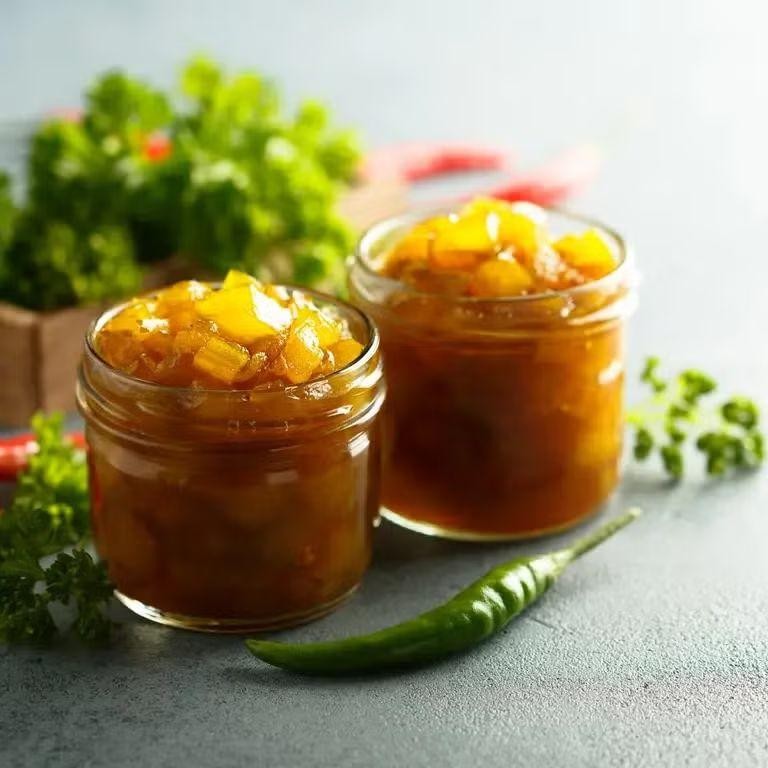 Green Tomato Mango Chutney