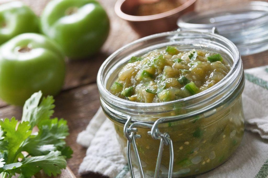 Green Tomato and Jalapeño Relish