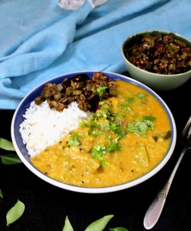 Green Tomato and Moong Dal Curry