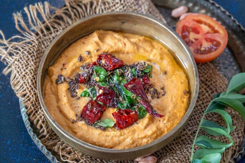 Green Tomato and Peanut Chutney