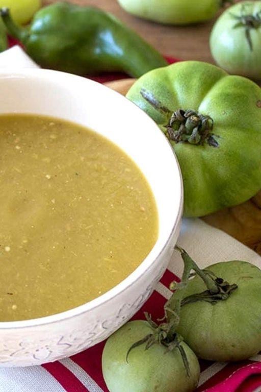 Green Tomato and Pepper Hot Sauce