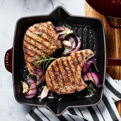 Grill Pan BBQ Pork Chops