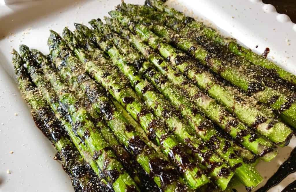 Grill Pan Balsamic Glazed Asparagus