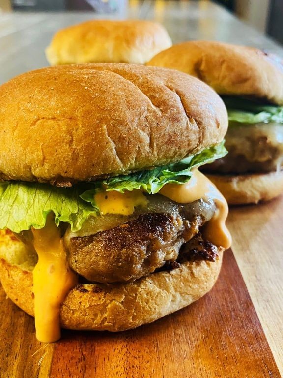 Grill Pan Cajun Spiced Turkey Burgers