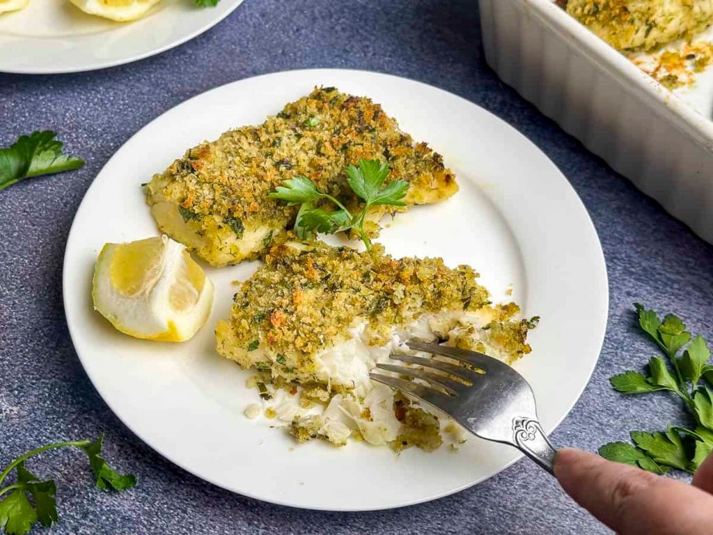 Grill Pan Herb Crusted Cod