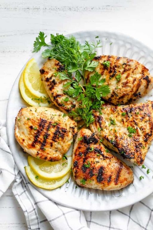 Grill Pan Lemon Herb Chicken
