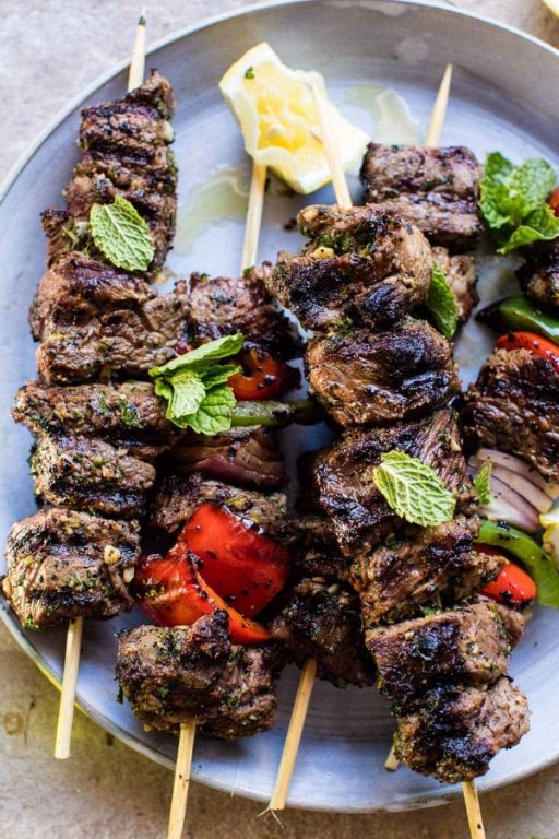 Grill Pan Mediterranean Lamb Kebabs