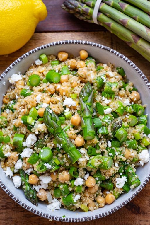 Grilled Asparagus and Quinoa Cold Salad
