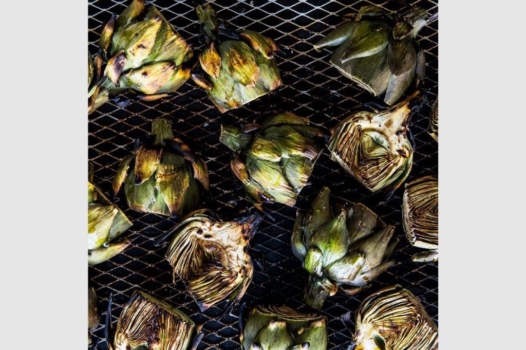 Grilled Baby Artichokes with Parmesan