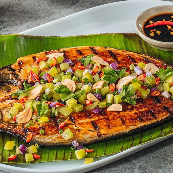 Grilled Bangus Tapsilog with Atchara