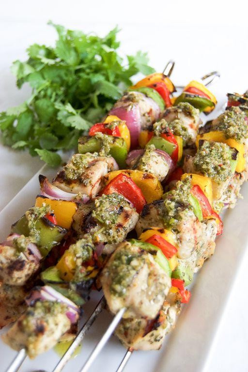 Grilled Brazilian Chicken Skewers