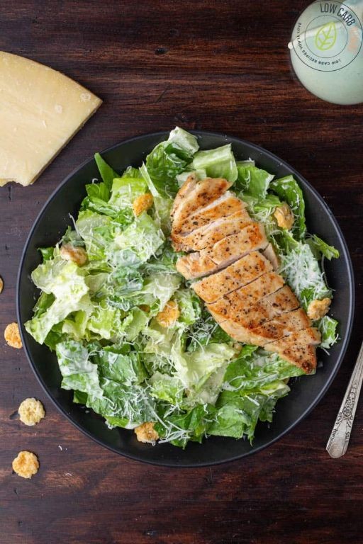 Grilled Chicken Caesar Low Carb Salad